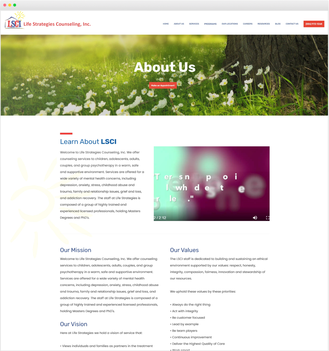 About Us Page